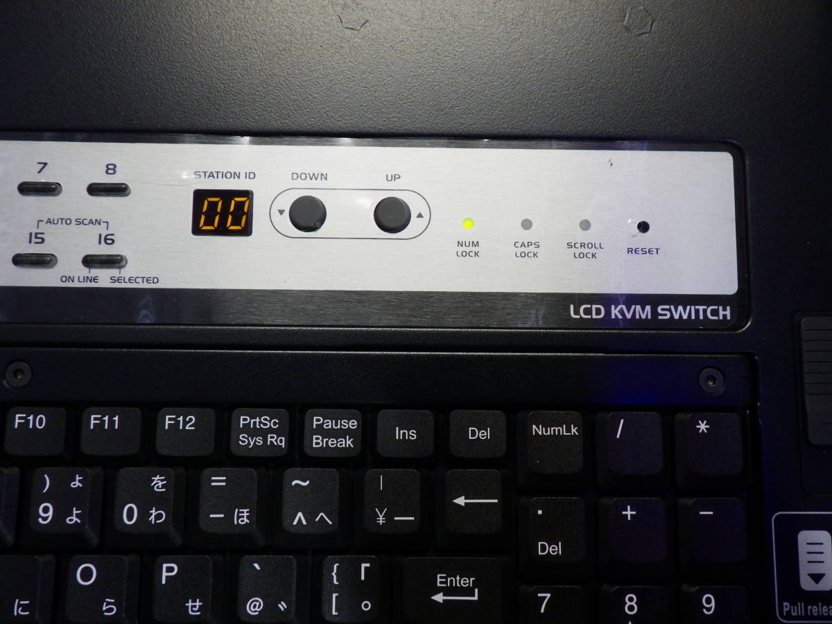 ATEN Dual Rail LCD KVM Switch KL1516AiN 通電確認のみ#MH0089_画像4