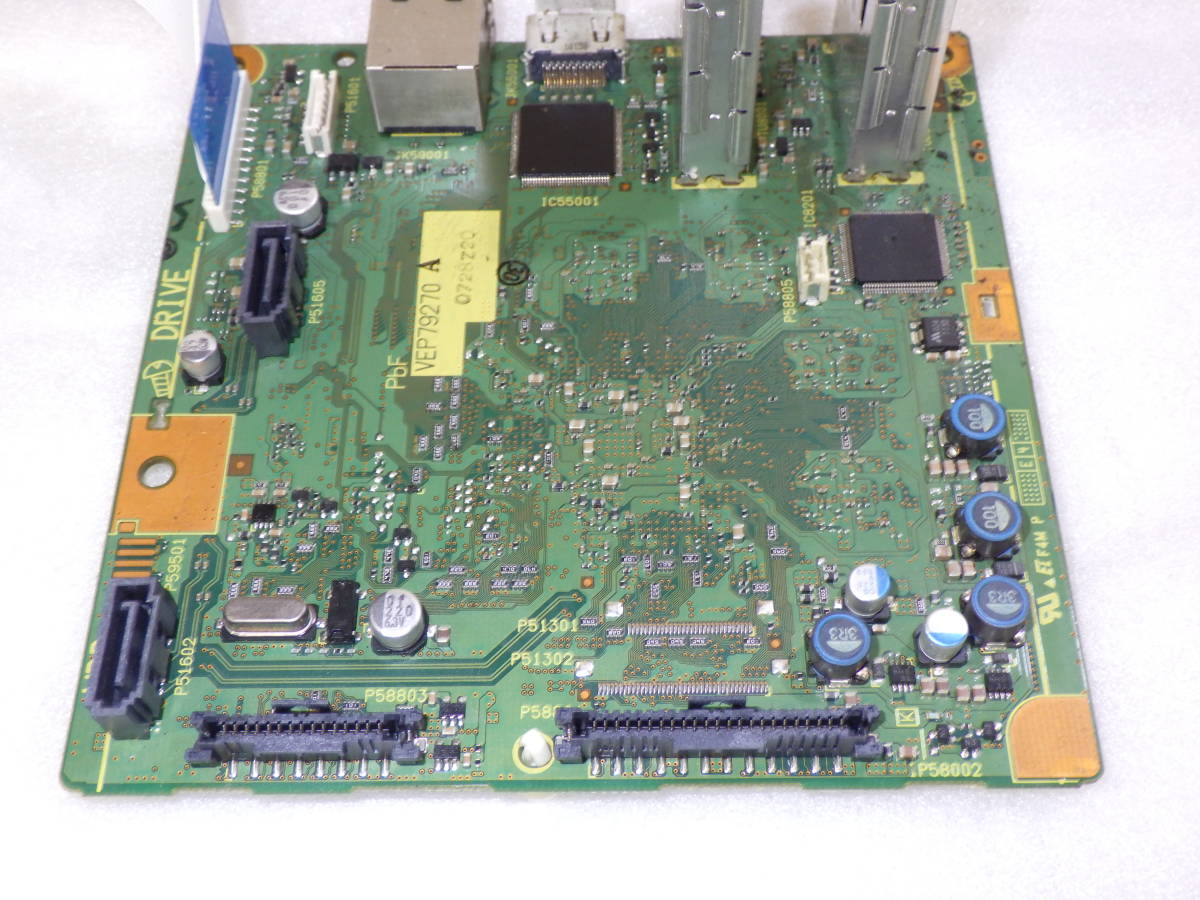 Panasonic DMR-BR590 ブルーレイレコーダー から取外した 純正 VEP79270 A HDMI/LAN/チューナーマザーボー動作確認済み#RM11252_画像3