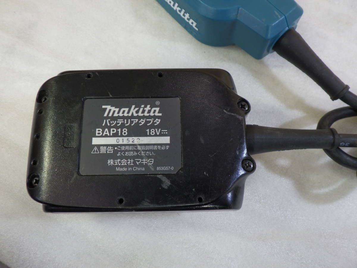 makita マキタ 18V専 用 バッテリアダプタ バッテリホルダ BAP18 純正品 動作確認済み#RM11381の画像6