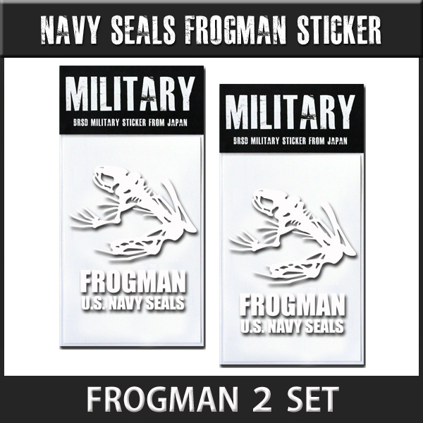 NAVY SEALs Skull frog sticker 2 pieces set free shipping [5 anniversary commemoration ]ht