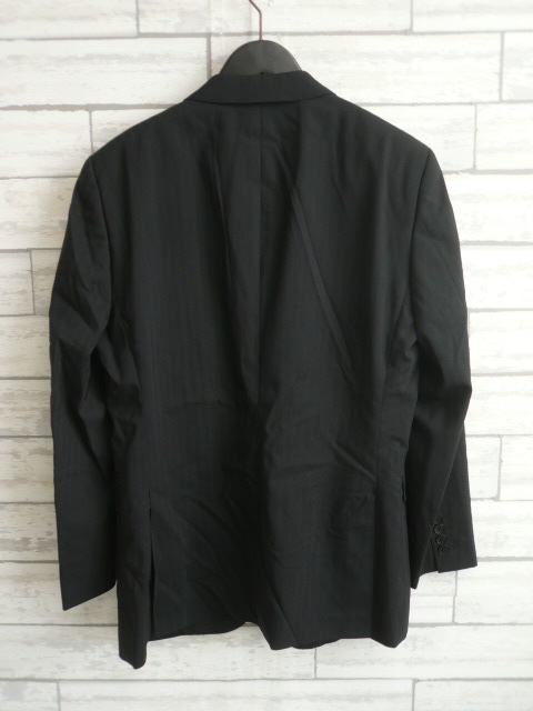上品 高級◆BURBERRY BLACK LABEL スーツ ジャケット メンズ 94-82-170 38L 黒 通勤 春 ビジネス バーバリーブラックレーベル〇1‐130y_画像5