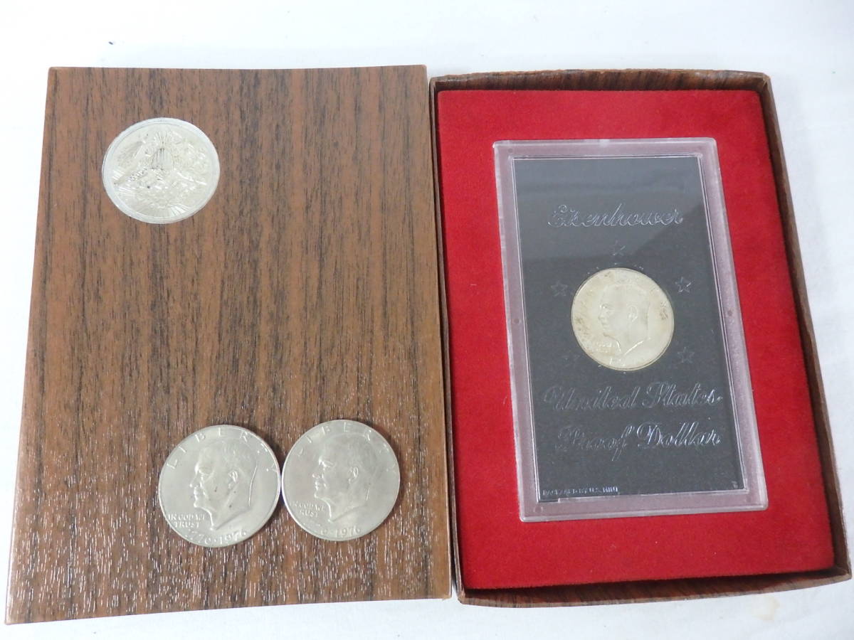 （1/24⑥）リバティコイン LIBERTY 1776-1976年/1972年 アメリカ 1ドル 硬貨 アイゼンハワー ONE DOLLAR 3枚おまとめ_画像1