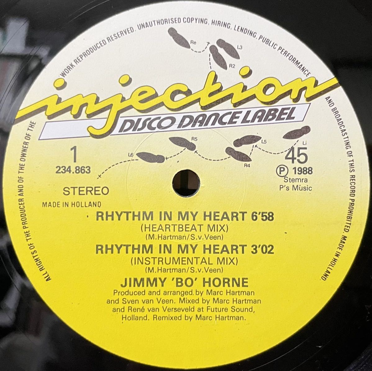 Jimmy 'Bo' Horne / Rhythm In My Heart 12inch盤 その他にもプロモーション盤 レア盤 人気レコード 多数出品。の画像3