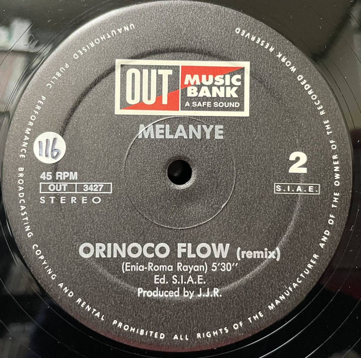 DMCリミックス Orinoco Flow / Melanye 12inch盤その他にもプロモーション盤 レア盤 人気レコード 多数出品。の画像5