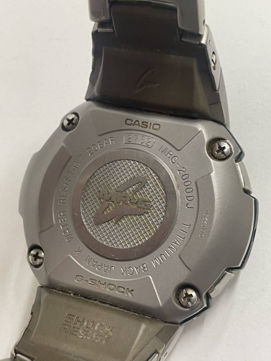 カシオ 電波 腕時計 G-SHOCK MR-G MRG-2000DJ ラウンド デジアナ タフソーラー メンズ 稼働 _画像5
