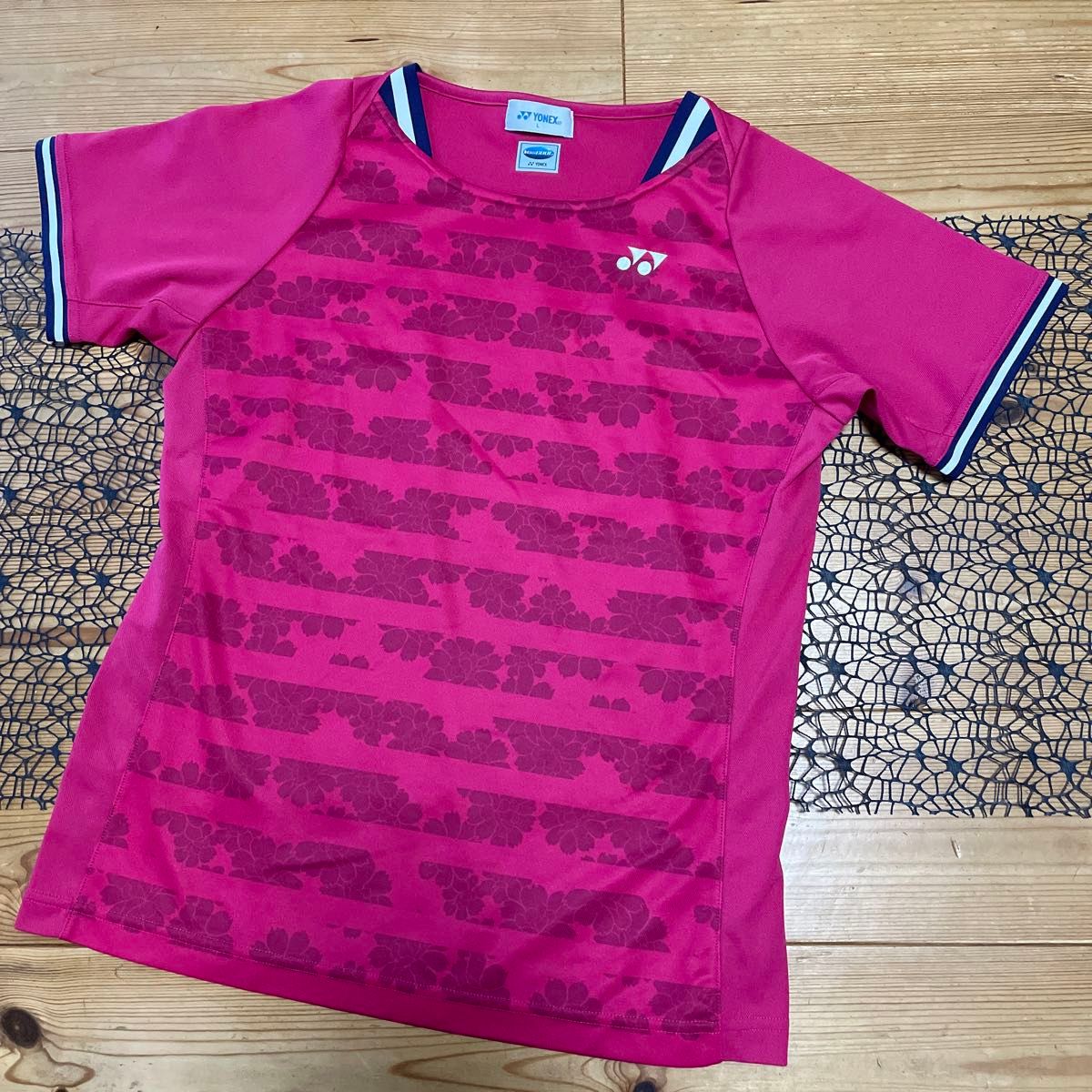 YONEX ヨネックス バドミントンウェア ゲームシャツ レディースL ♪ ヨネックスユニフォーム Tシャツ 。 