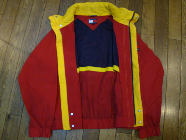 美品 90s TOMMYHILFIGER Sailing Jacket マウンテンパーカー Lサイズ トミーヒルフィガー セーリング ジャケット ナイロン パーカー_画像5