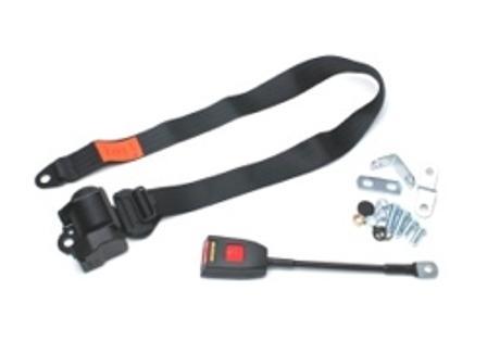  new goods Rover Mini for seat belt 3 point type to coil taking . front seat for black SECURON made 