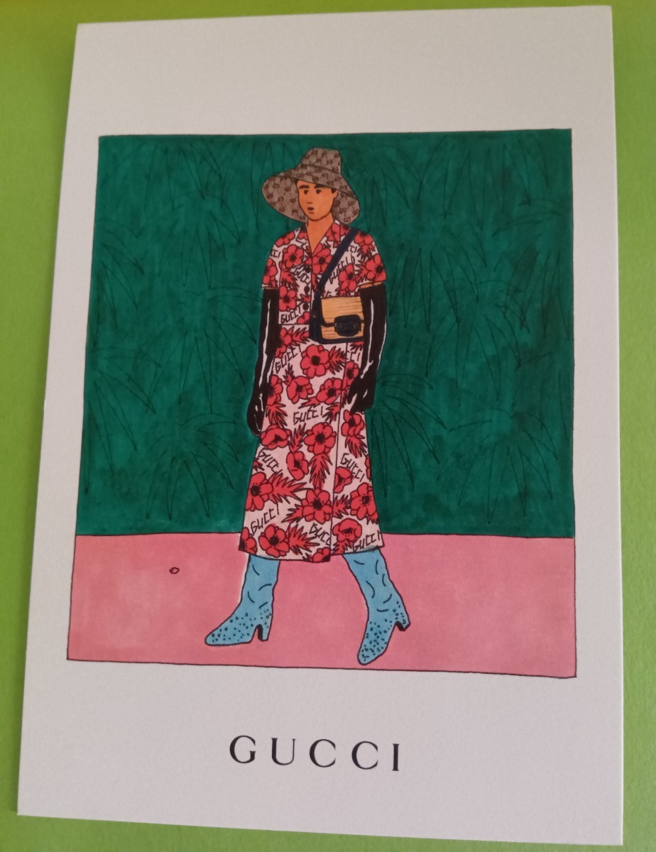 GUCCI グッチ ポストカード ５枚セット ノベルティ 非売品 レアの画像3