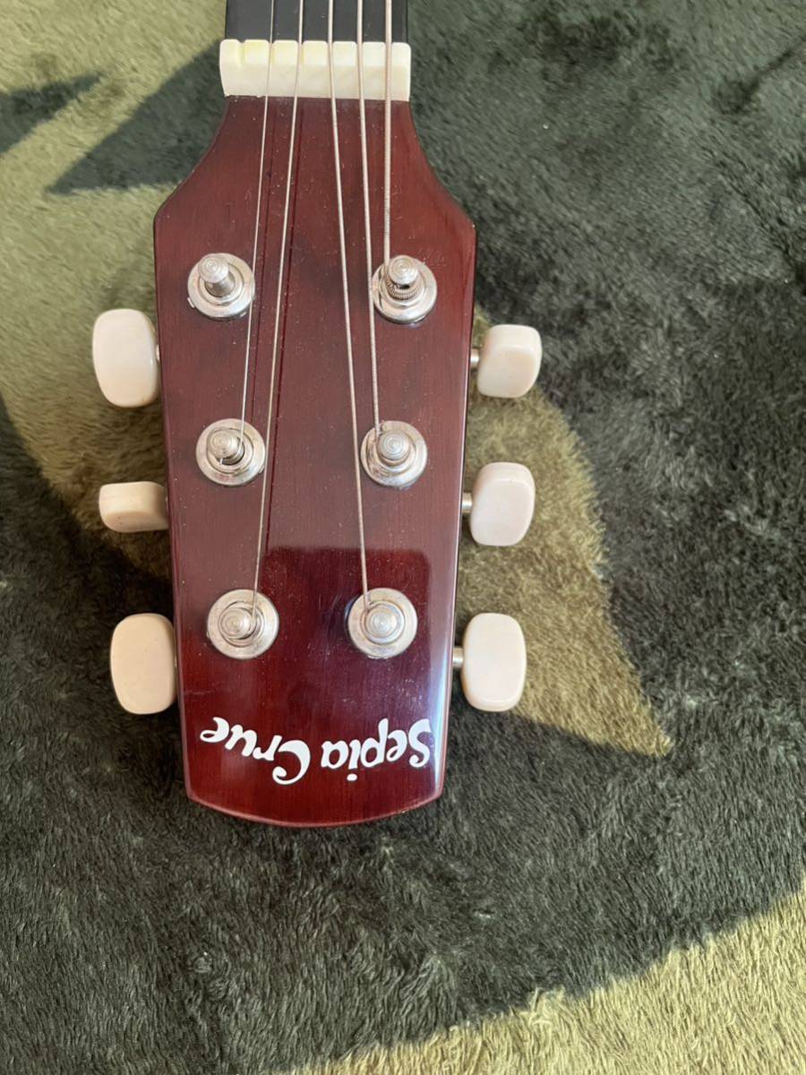 弦楽器 Sepia Crue W-50/TS スモールサイズ ミニアコースティックギター ソフトケース付きの画像8