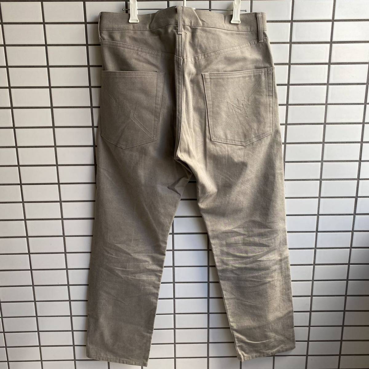 WHIZ LIMITED ウィズ リミテッド ARC PANTS アークパンツ　サイズM ベージュグレー　5ポケット　ミリタリーサージ_画像2