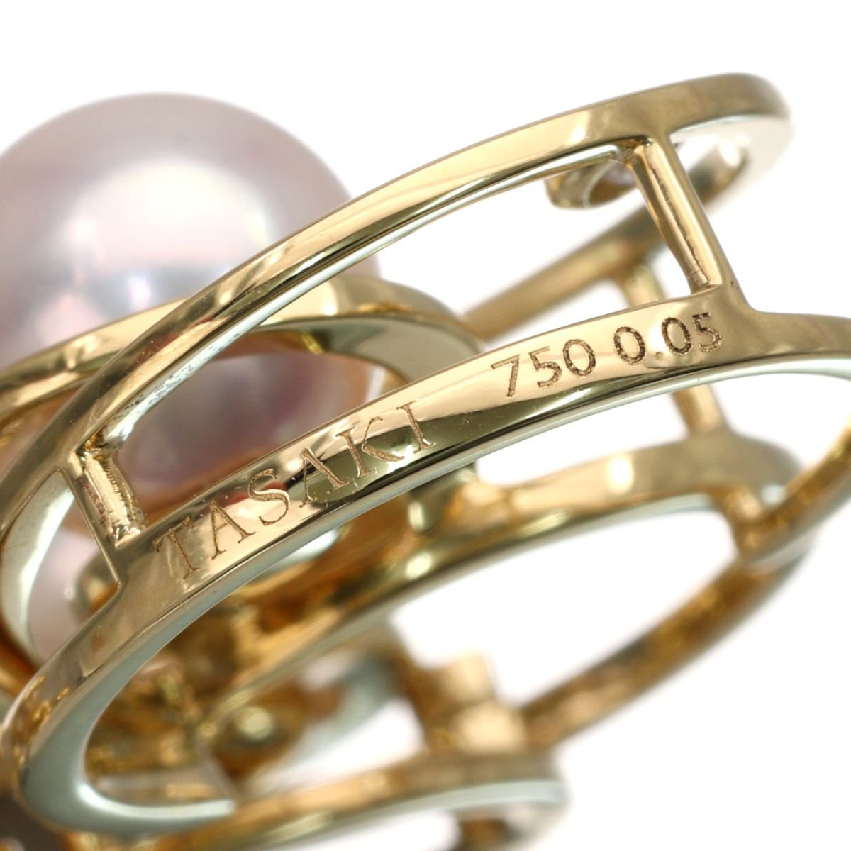 現行モデルです 田崎 TASAKI K18 アコヤパール ダイヤモンド エニーマ 3WAY ペンダントネックレス 9.2g D0.05ct ★01B16