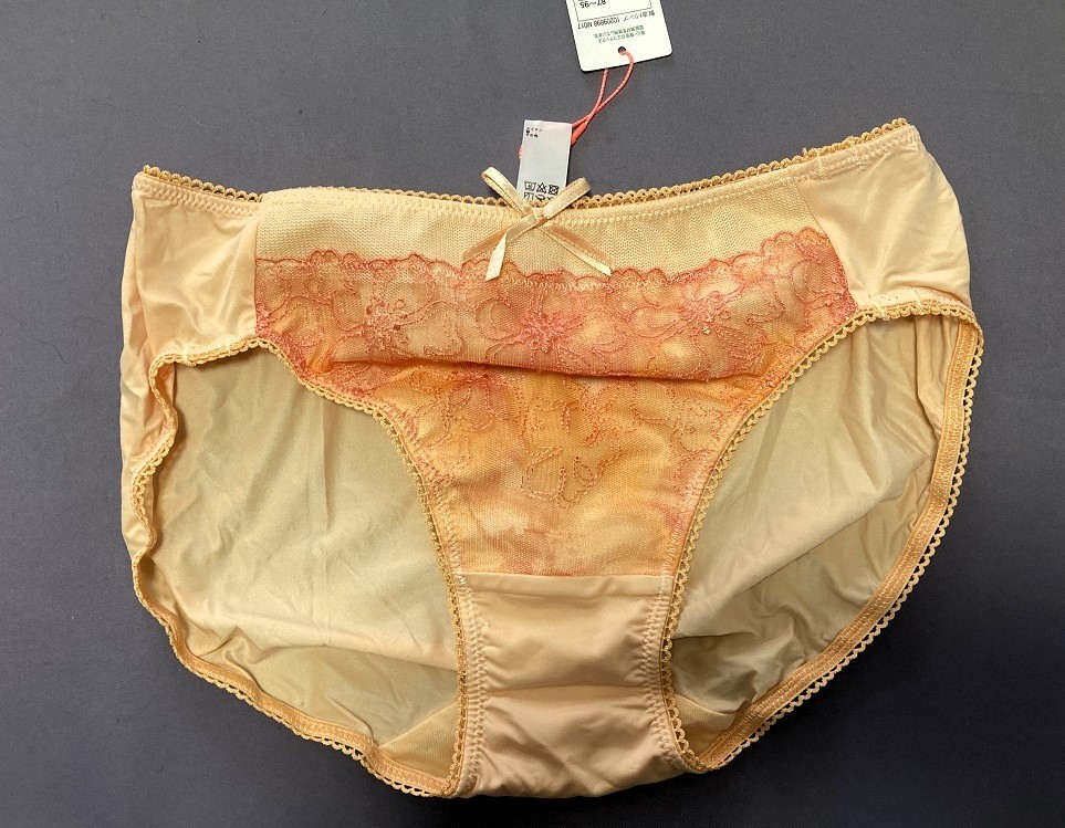 AMO'S STYLE BY Triumph　Mサイズ　オレンジ花柄　ショーツ　アモスタイルレース　プライスタグカット品10209898-M017_画像1