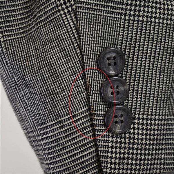 4SB023] Brooks Brothers сделано в Японии мельчайший ворсистый 6. кнопка двубортный костюм весна осень необшитый на спине серый серый проверка AB6 L популярный бренд 338305