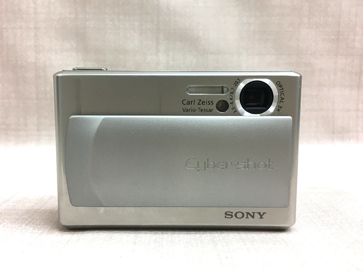 【大黒屋】中古 SONY ソニー Cyber-shot DSC-T1　USBインターフェース＆バッテリーキット　バッテリー2個　動作確認済み_画像2