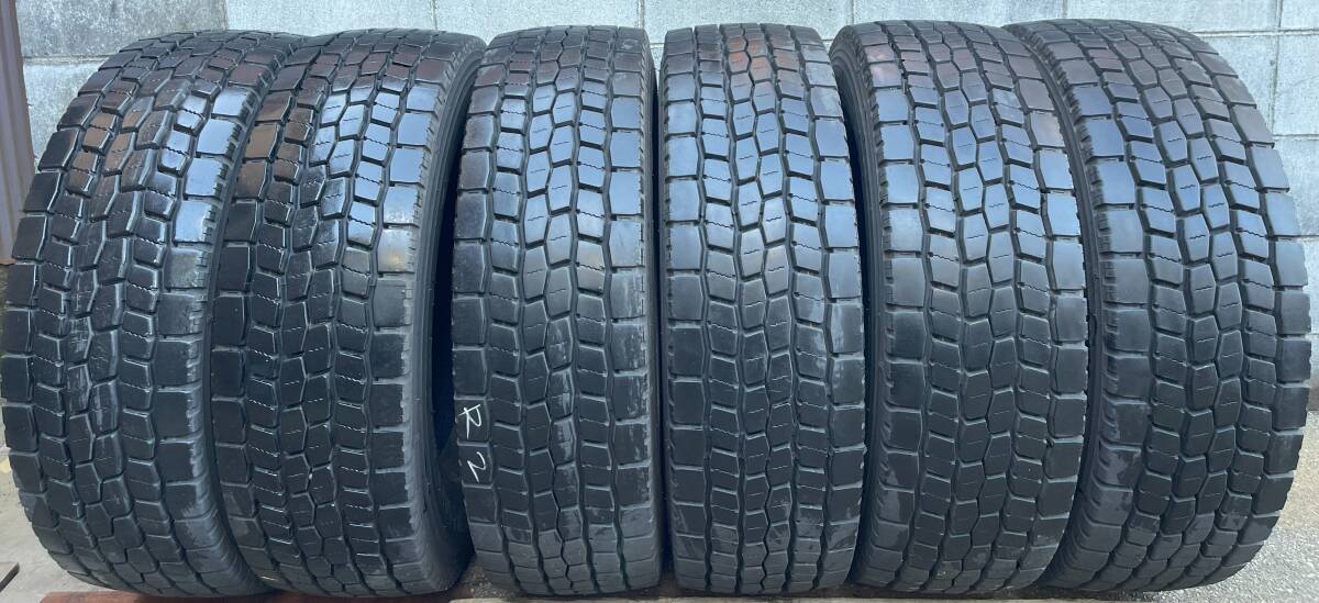 ■中古バリ山95%UP 245/70R19.5 6本セット トーヨーM676 夏用ミックスパターン(1FK050-2)_画像1