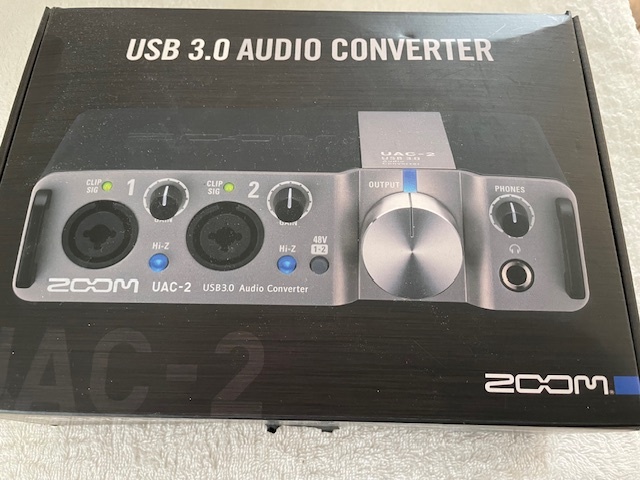 ZOOM UAC-2 USB3.0 AUDIO CONVERTER オーディオインターフェース 元箱付属品多数 使用頻度激少_画像1