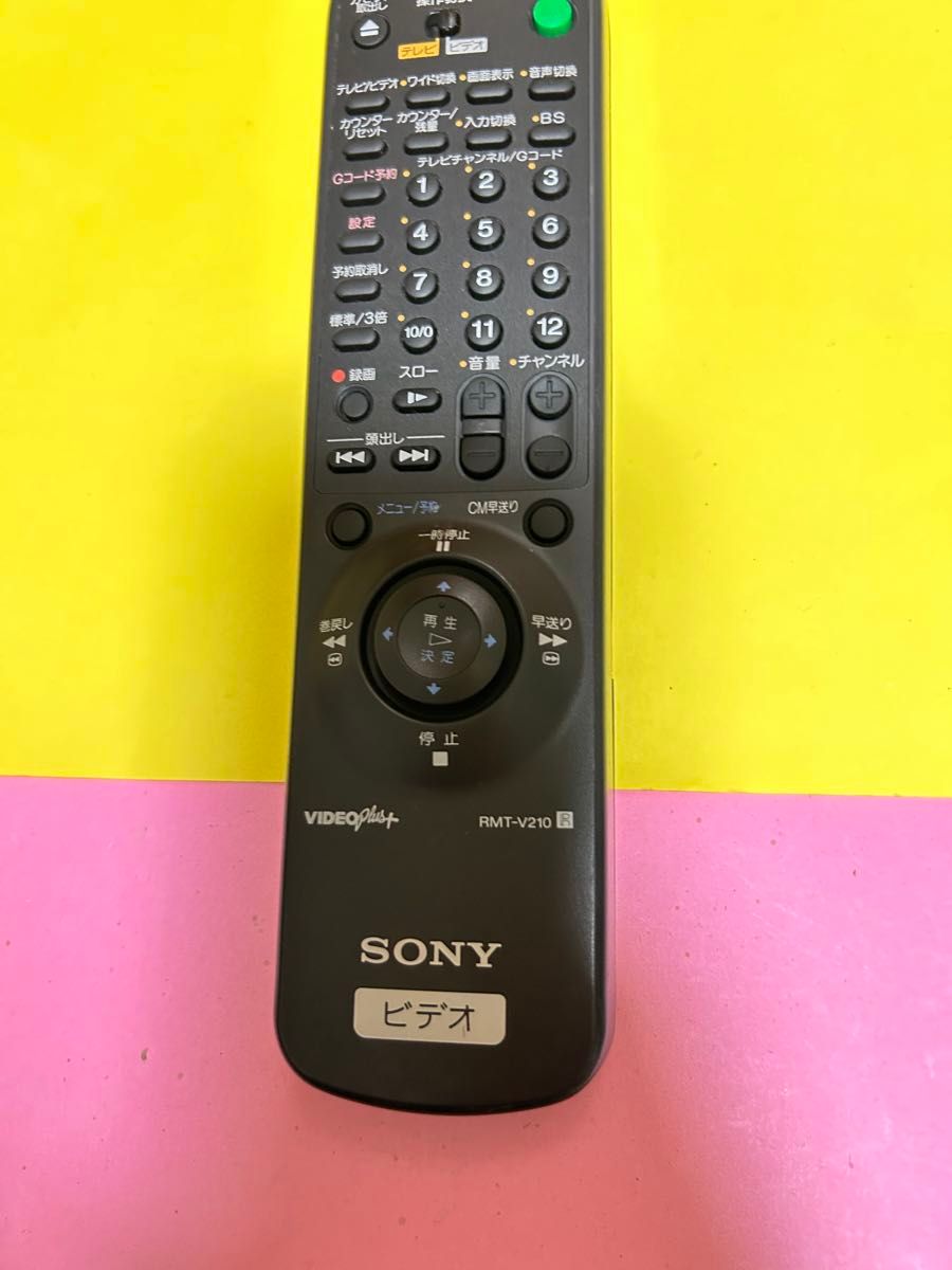 SONY ソニー ビデオ/テレビリモコン RMT-V210