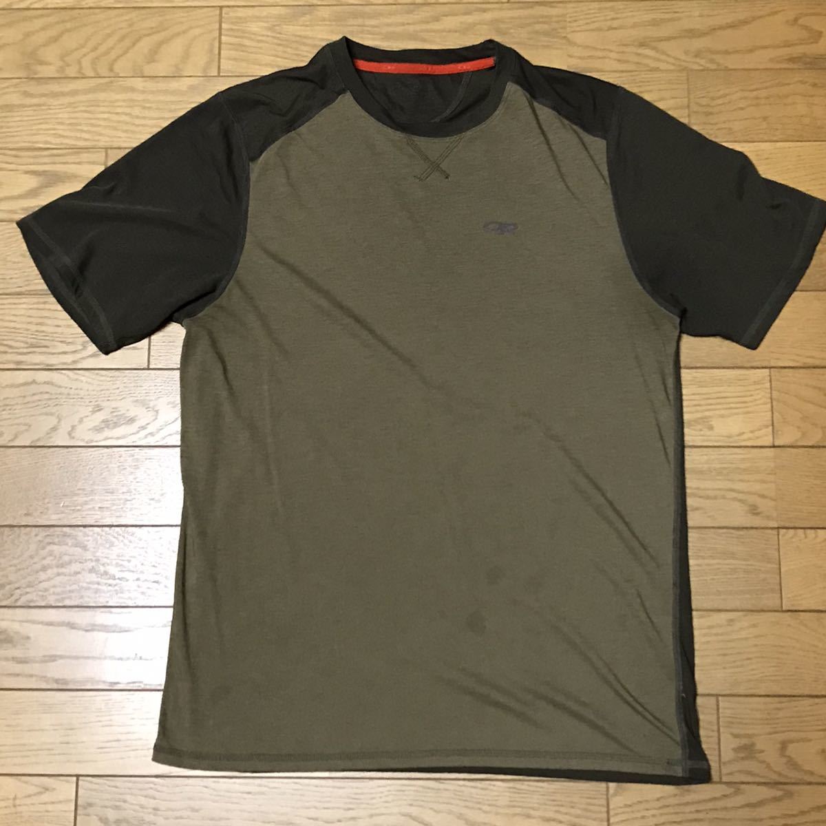 OR OUTDOOR RESEARCH MEN’S SHORT SLEEVE T-SHIRTS size-M(着丈73身幅54) 中古 送料無料 NCNR