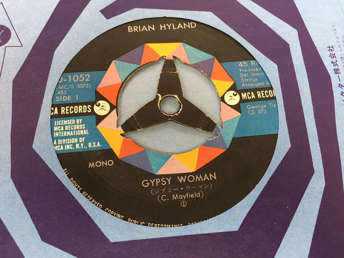 Brian Hyland★中古7’シングル国内盤「ブライアン・ハイランド～ジプシー・ウーマン」_画像3