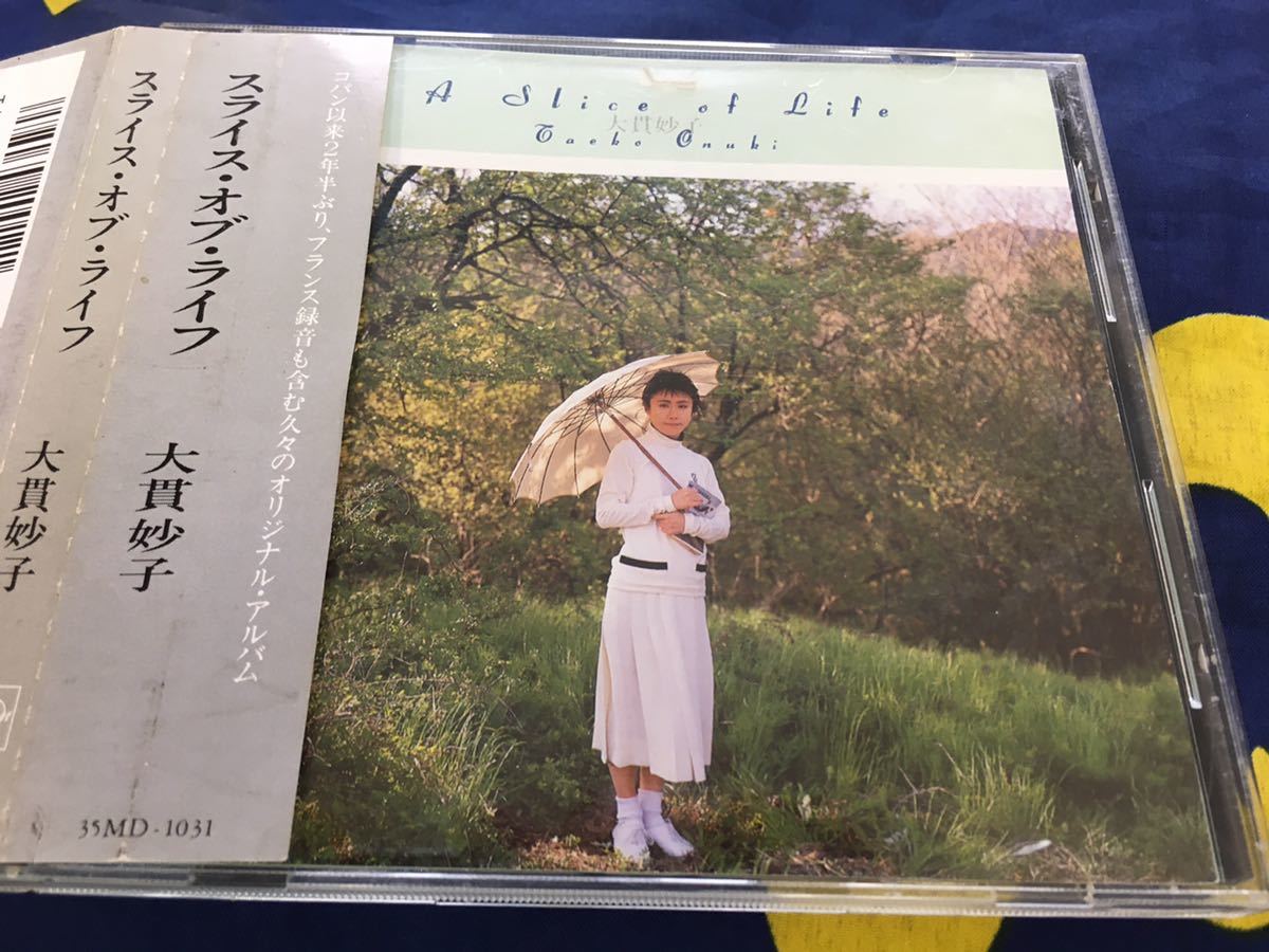 大貫妙子★中古CD国内盤帯付「スライス・オブ・ライフ」_画像1