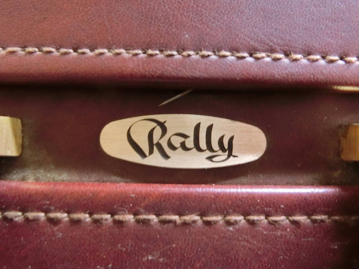 最終出品【1円～Rally】ラリー レザー アタッシュケース 中古 使用品 鍵なし_画像2