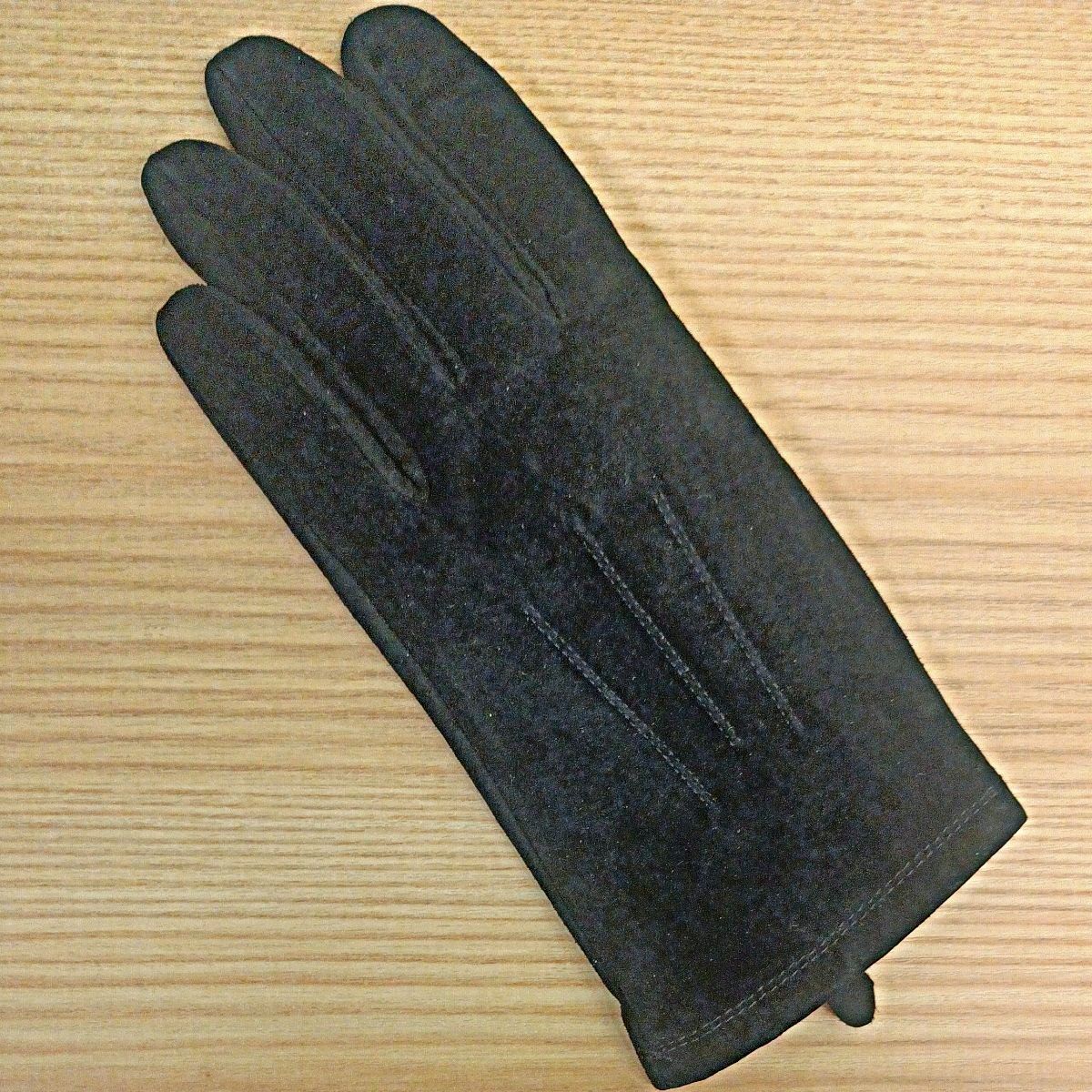 M＆S マークス&スペンサー 手袋 豚革スエード製グローブ ブラック L 左手のみ 