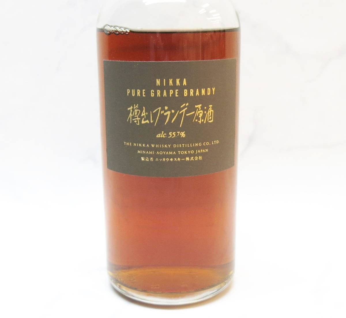 ※埼玉県発送のみ※☆SAKE299【古酒】ＮＩＫＫＡ（ニッカ）樽出しブランデー原酒 500ml 55.7％ 未開栓 箱なし_画像3