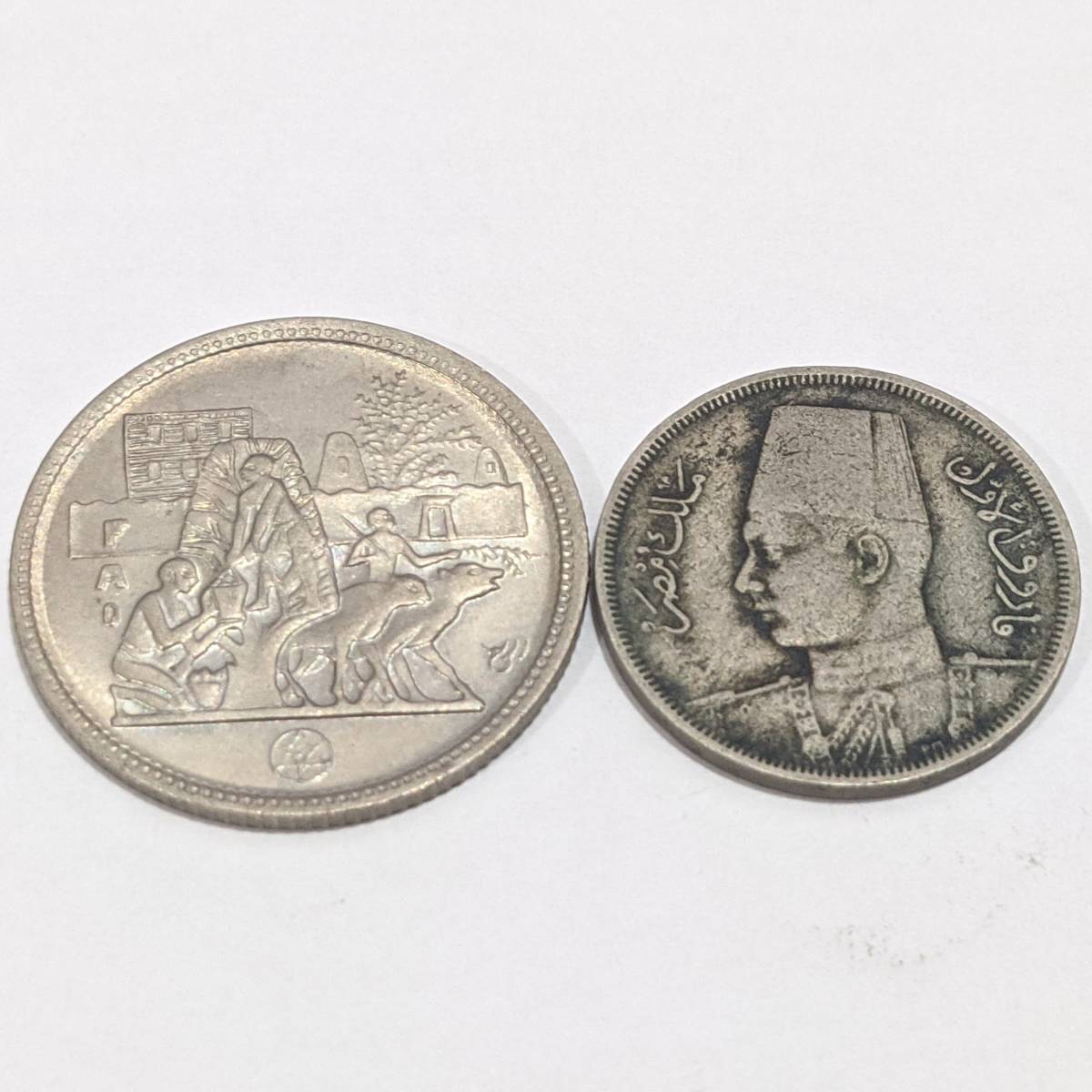 【4661A54】エジプト 銀貨 まとめセット 詳細不明 約8.3g アンティークコイン 硬貨 外国銭 古銭_画像1