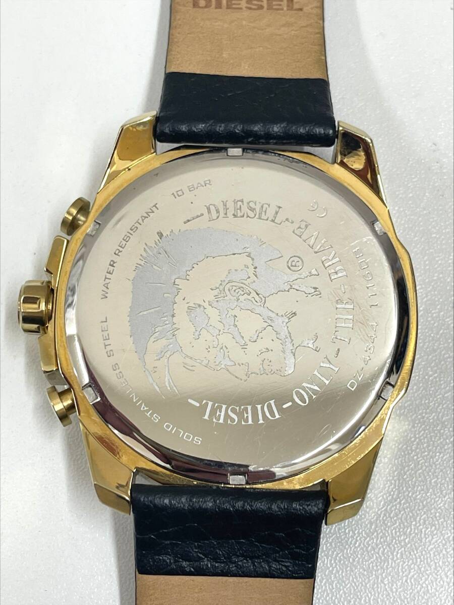 【電池交換済み】 DIESEL DZ-4344 メガチーフ クロノグラフ ディーゼル 稼働 メンズ 腕時計 クォーツ _画像8