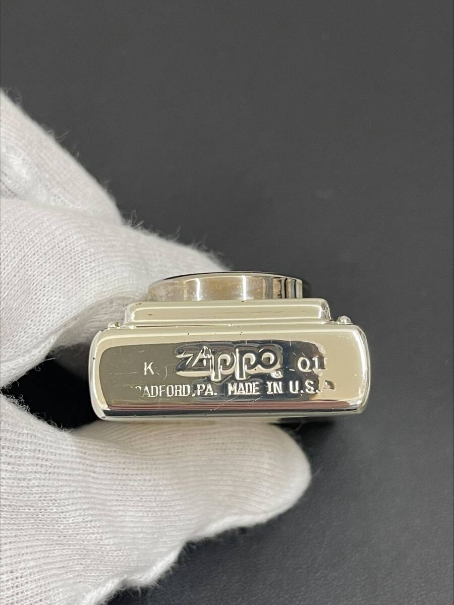 【75TH ANNIVERSARY】　Zippo リミテッドエディション 2001年製造 時計付き 限定750個 ジッポーライター オイルライター 着火確認済み_画像6