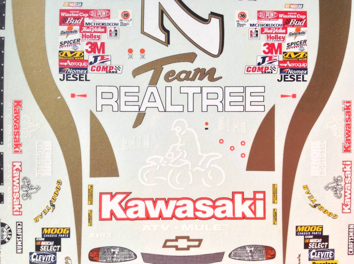 スリックス 1/24 #71 REALTREE/Kawasaki "Dave Marcis" MONTECARLO NASCAR デカール SLIXX,Revell-Monogram,モンテカルロ,レベルの画像5