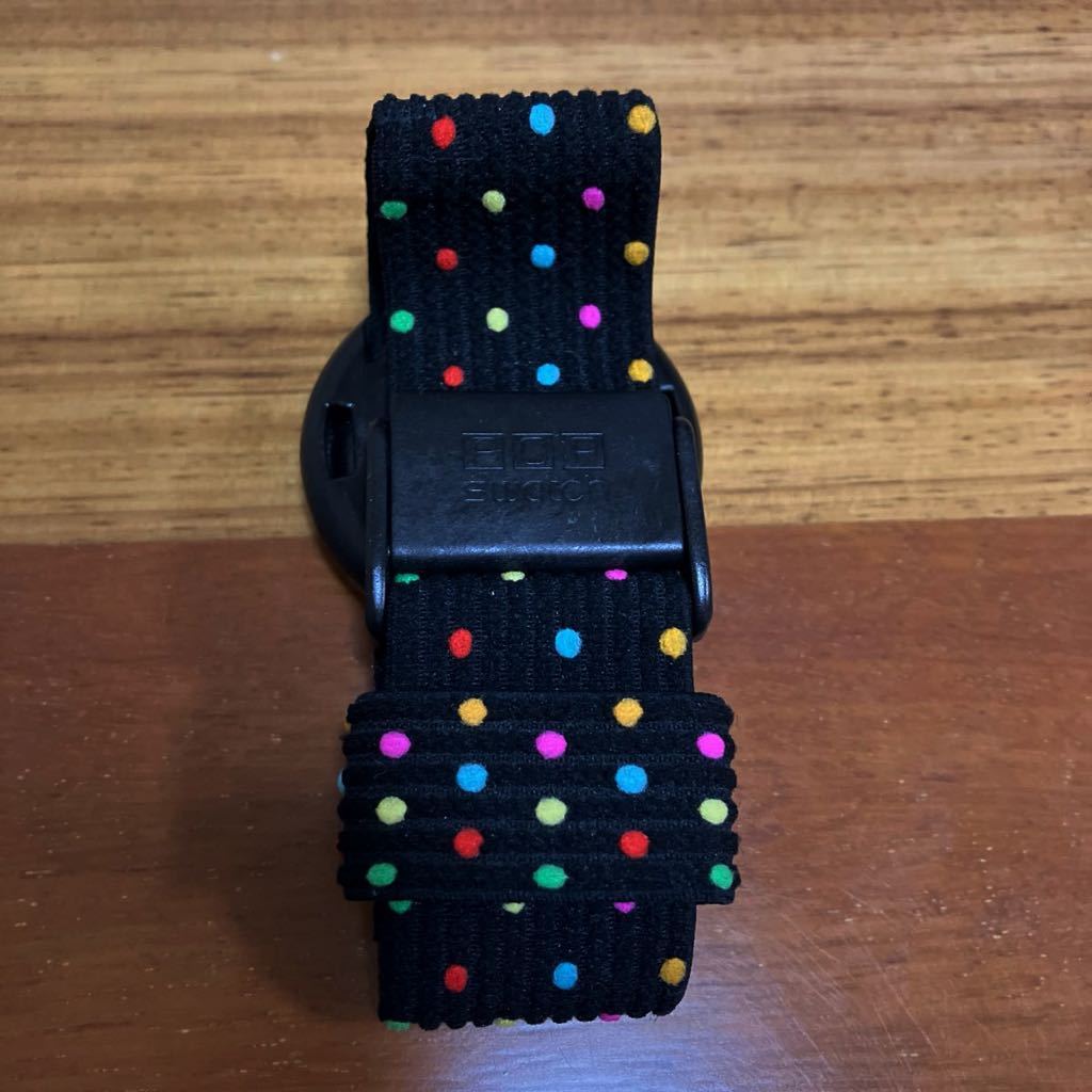  не использовался хранение товар POP SWATCH / 1988 год производства FUNKY RAINBOOW красочный точка pop Swatch работоспособность не проверялась состояние хороший AG1988 Rainbow 