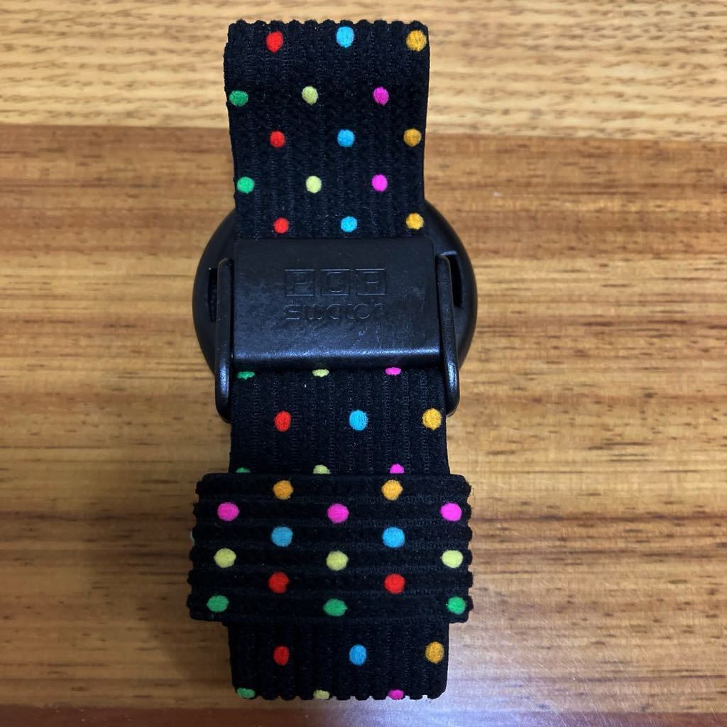  unused storage goods POP SWATCH / 1988 year made FUNKY RAINBOOW colorful dot pop Swatch operation not yet verification condition excellent AG1988 Rainbow 