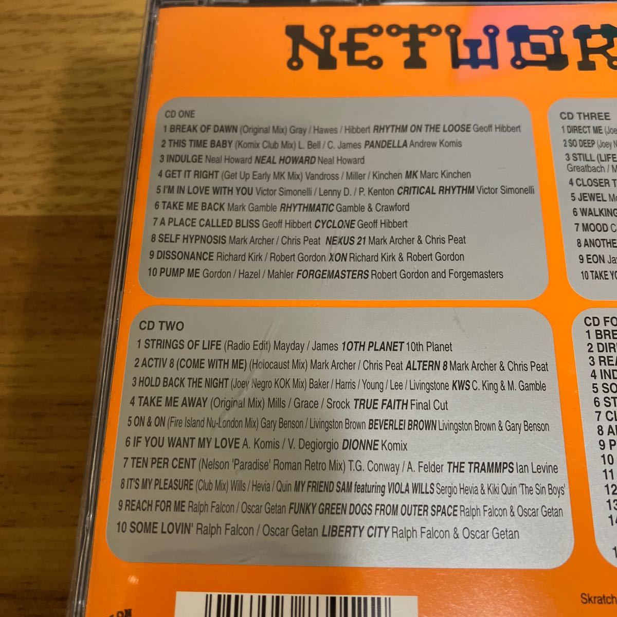 ４枚組 VA /the network collection/neal howard.mk.rhythmatic.nexus21.10th pranet(mayday).altern8.the reese pro他techno名盤多数収録_画像6