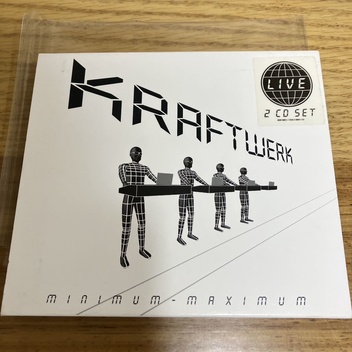 ２枚組 kraftwerk/minimum-maximum/LIVE.紙スリーブ仕様.ASTRALWERKS.2005.クラフトワーク.live盤.autobahn.名盤の画像1