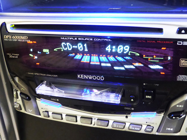 KENWOOD DPX-6000MD ★スペアナ・ＤＳＰ・レトロ！ ★ＭＤ＆ＣＤレンズクリーニング済！_画像4