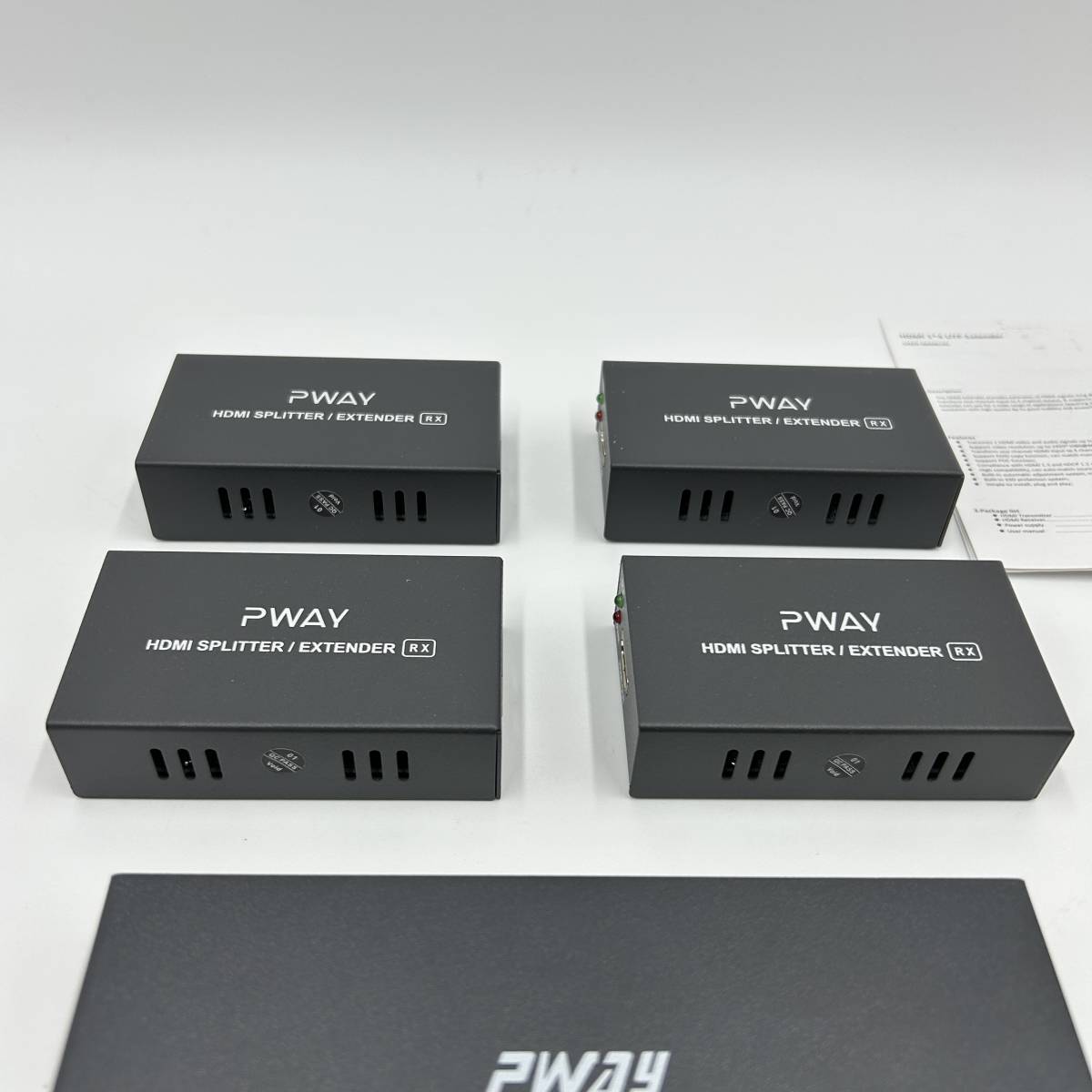 HDMIエクステンダー 分配器 4出力 50m安定転送距離伝送 K610 HDMI スプリッター POC 延長機 送受信機セット 分配4台 4画面_画像3