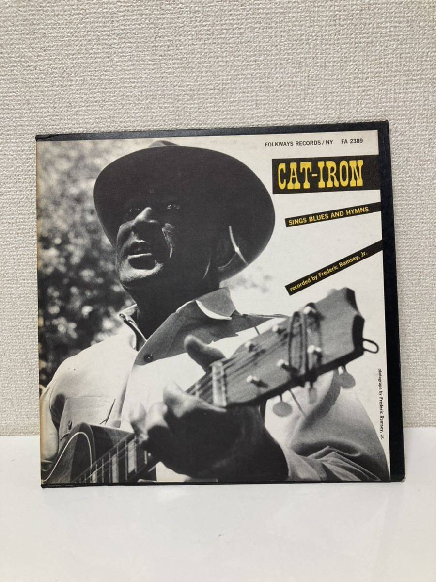 希少 レコード LP CAT IRON SINGS BLUES AND HYMNS カラー盤の画像1