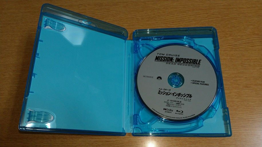 ミッション:インポッシブル デッドレコニング PART ONE ブルーレイ ボーナスDISC・純正ケース付 新品未使用品