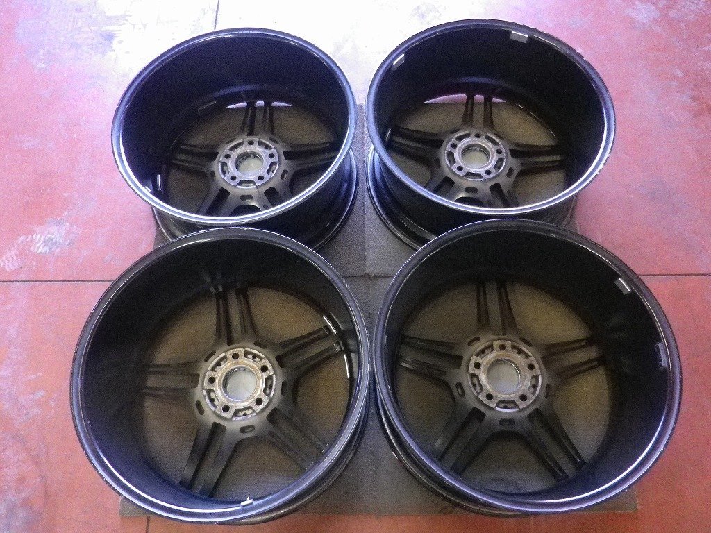 AMG エーエムジー 19×8.5J PCD112 5H +46(実測) ハブ66.5♪ブラックポリッシュ♪ベンツに♪ホイールのみ4本販売♪店頭受取大歓迎♪R601W45_画像8