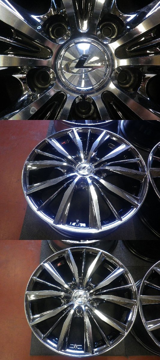 WEDS ウェッズ レオニス♪17×7J/PCD114.3/5H/+53/ハブ73♪ノア,VOXY,ステップワゴン等に!店頭受取対応商品♪ホイールのみ4本販売♪R601W79_画像2