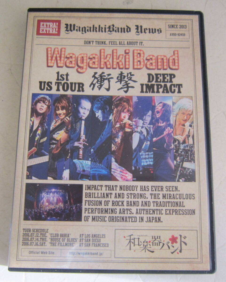 DVD 和楽器バンド WagakkiBand 1st US Tour 衝撃 -DEEP IMPACT- in サンディエゴ_画像1