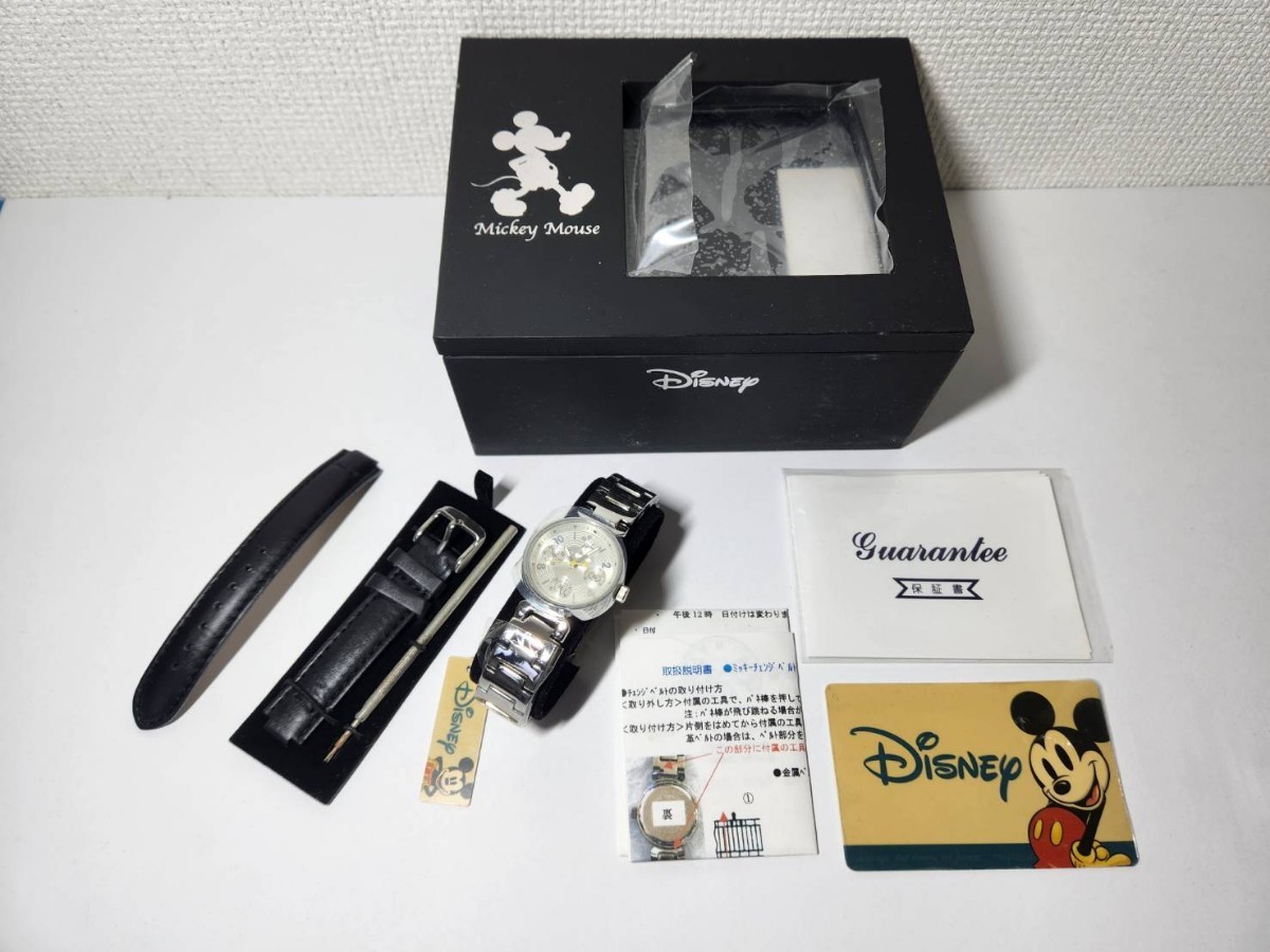 1000 шт ограничение Disney часы Mickey Mouse наручные часы дата белый циферблат k War tsu