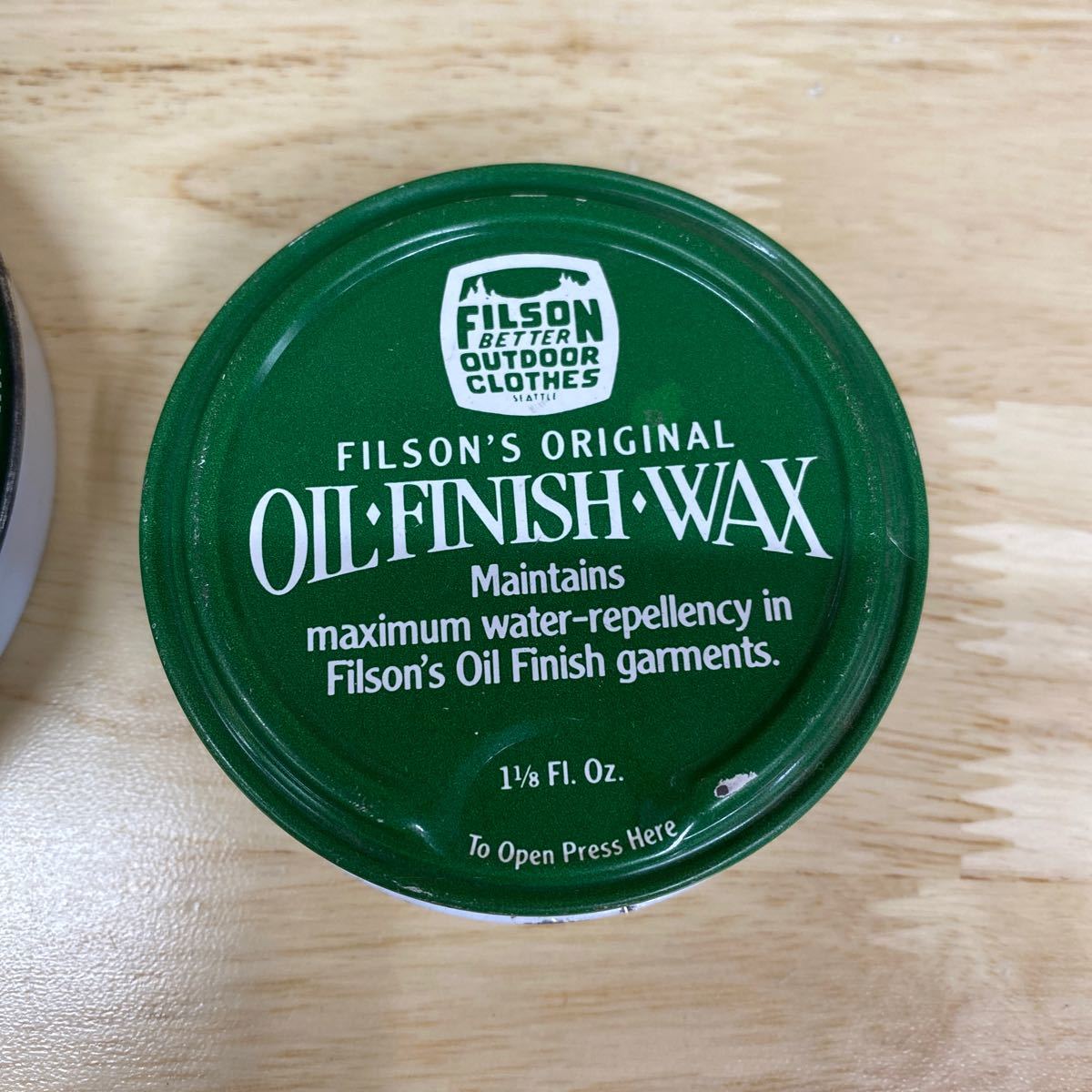 FILSON’S ORIGINAL OIL FINISH WAX フィルソン　オイルフィニッシュワックス　オイルドコットン用　メンテナンスオイル　2種セット_画像3