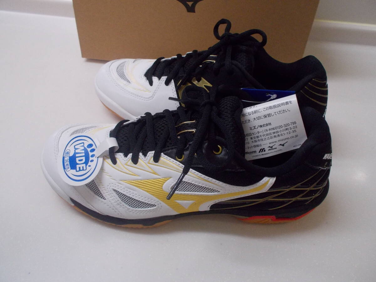  Mizuno ue-b fan gNX 71GA205050 25cm white x black x Gold new goods 