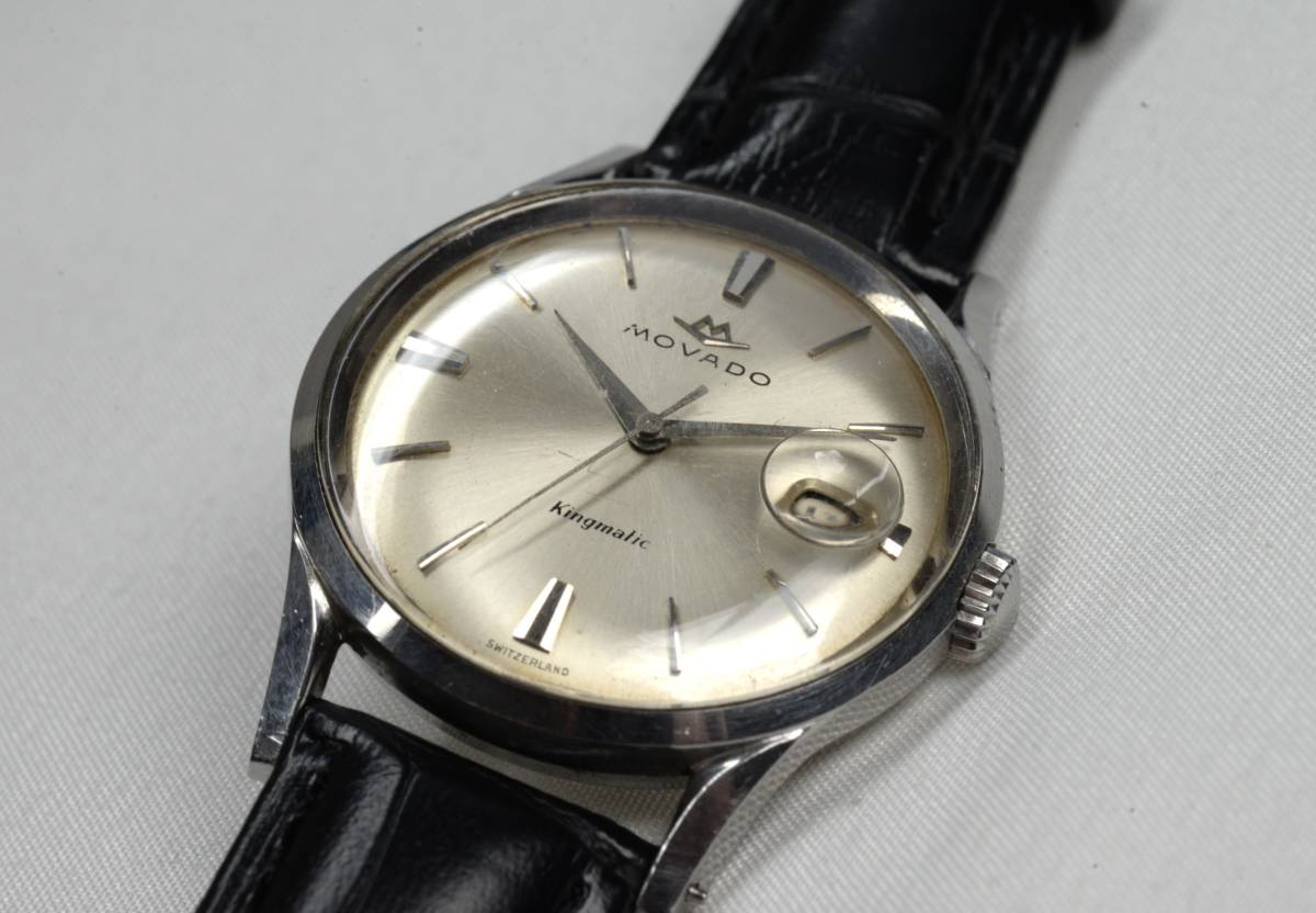 ☆ ジャンク扱い　モバード MOVADO　SUB-SEA　KINGMATIC　キングマチック　Cal.538　ラウンドモデル　Vintage Movado！_画像8