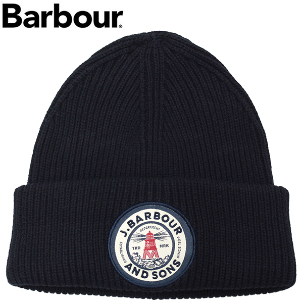 バブアー Barbour ニットキャップ 帽子 ニット帽 ダークネイビー MHA0821 NY71 新品