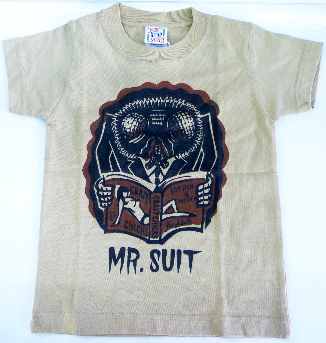 ☆保管品!Tシャツ CROSS STITCH ODDROD Mr.SUIT キッズサイズ(110) カラー：SAND☆　_画像1