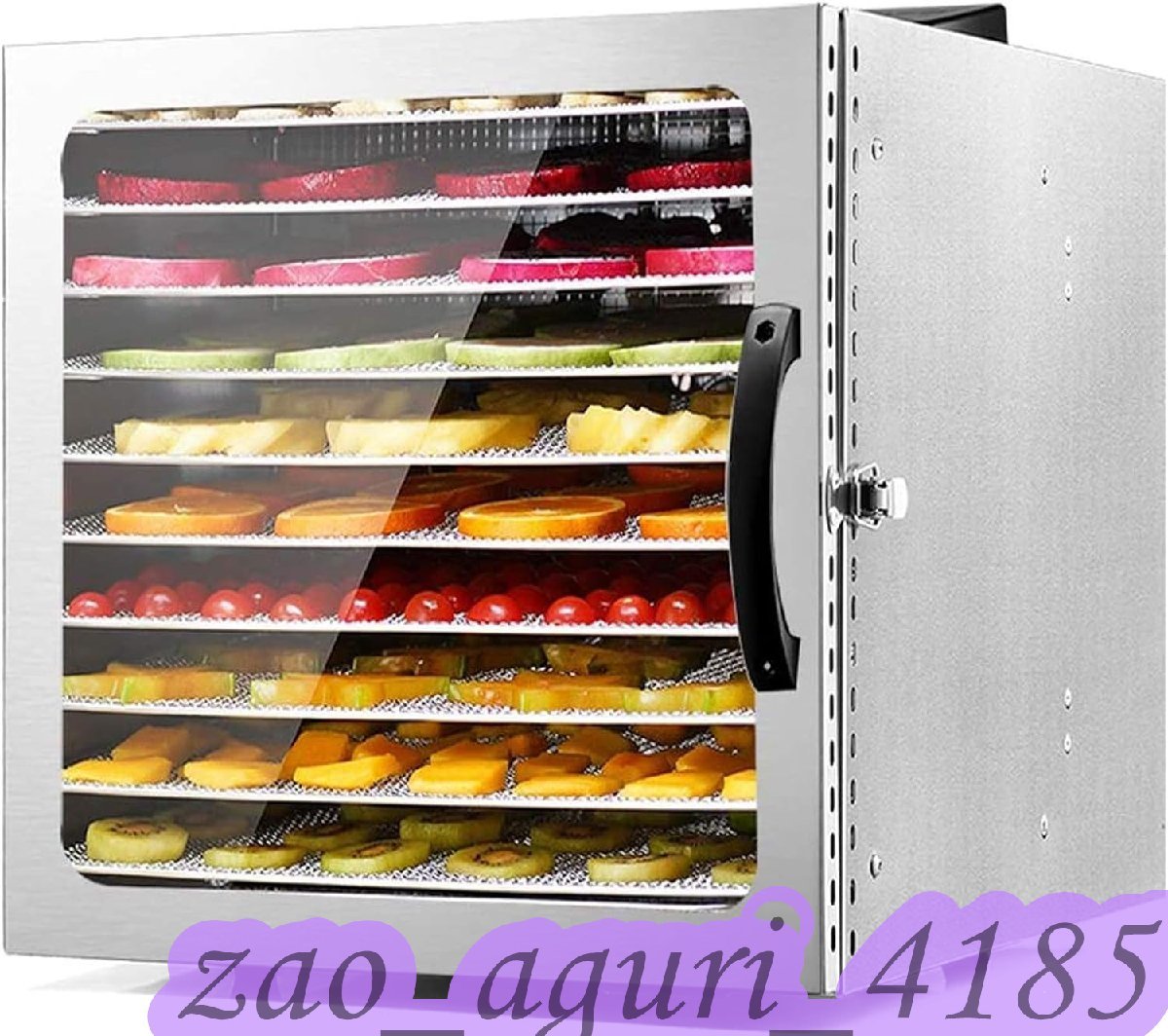 食品脱水機10層 大容量ドライフルーツメーカー 1000W電気フードドライヤー 24時間タイマー /ステンレス製 花/果物/野菜/肉乾燥用